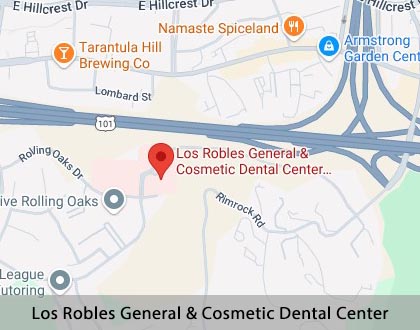 Map image for Dental Cleaning and Examinations in Thousand Oaks, CA